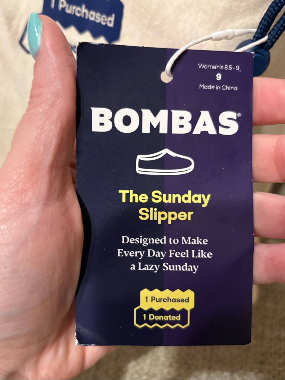 Bombas ‘The Sunday Slipper’ in Nimbus Grey- NWT - Picture 2 of 11